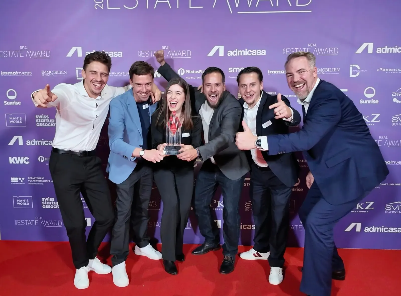 avendo-Team mit dem Real Estate Award 2025 – Sieg in der Kategorie Vermarktung